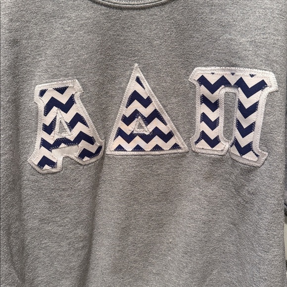 Alpha delta Pi collegic grey sorority sweatshirt - Picture 2 of 4